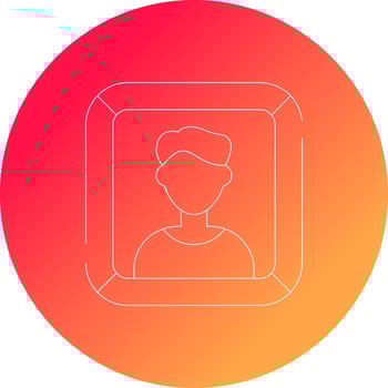 Portrait Creative Icon Design vector