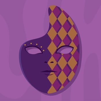 Colored carnival mask Festival Vector illustration