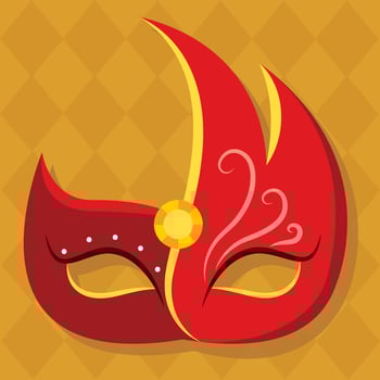 Colored carnival mask Festival Vector illustration