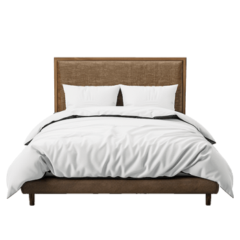 AI generated Bed png isolated on transparent background