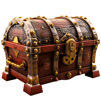 AI generated Pirates treasure chest png