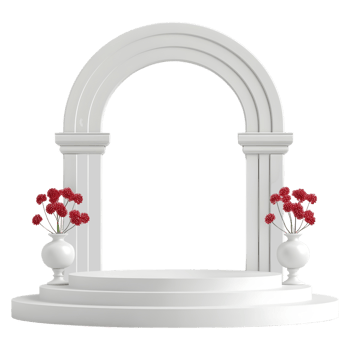 AI generated Podium For Product Presentation on Transparent background - Ai Generated png