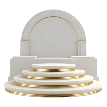 AI generated Podium For Product Presentation on Transparent background - Ai Generated png