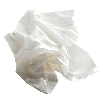 AI generated Crumpled Paper Ball on Transparent background - Ai Generated png