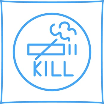 Smoking Kills Vector Icon