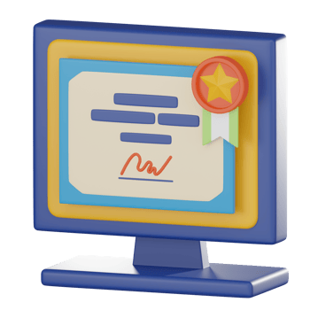 Digital Graduation Certificate and Diploma Icons. 3D Render png