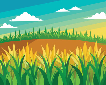 Green grass nature design elements vector illustration