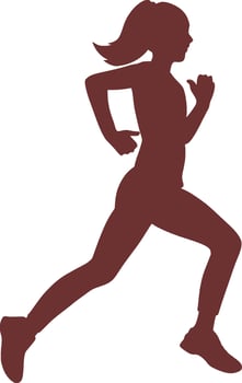 Running Woman fast vector