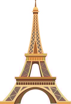 Vector Eiffel Tower Hand Drawn Illustration Design