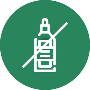 No Wine Creative Icon Design vector