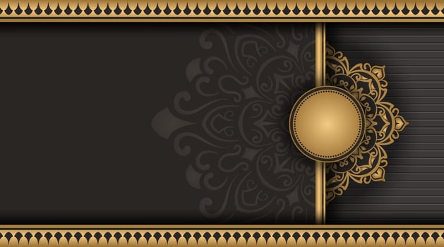 Vintage background, with mandala ornaments vector