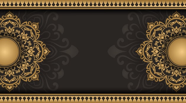 Vintage background, with mandala ornaments vector