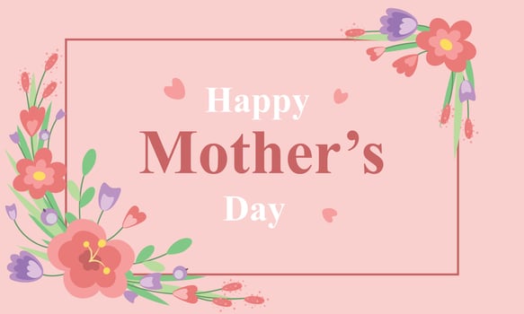 Beautiful delicate banner with flowers for spring holidays vector