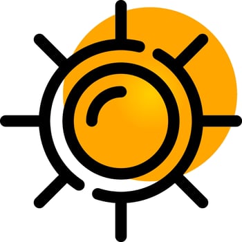 Sunny Day Creative Icon Design vector
