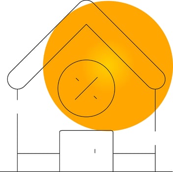 Home Office Tax Deduction Creative Icon Design vector
