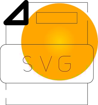 Svg File Creative Icon Design vector