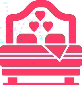 Bed Creative Icon Design vector