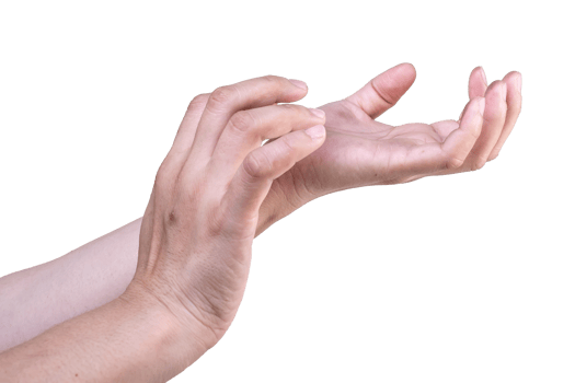 hand on isolated background clipping path png