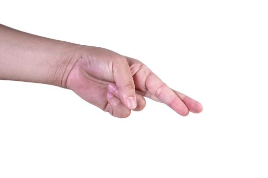 hand on isolated background clipping path png