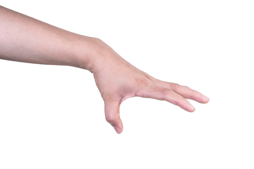 hand on isolated background clipping path png