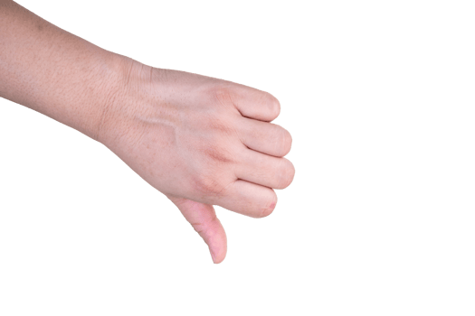hand on isolated background clipping path png