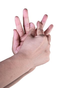 hand on isolated background clipping path png