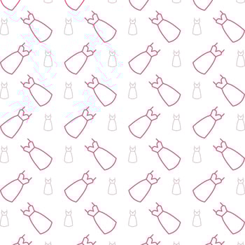 Dress delightful trendy red color repeating pattern vector illustration background
