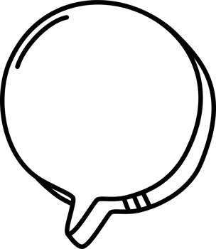 3d black and white color speech bubble balloon icon sticker memo keyword planner text box banner, flat png transparent element design