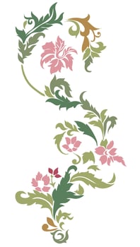 VINES PATTERN FOR EMBROIDERY vector