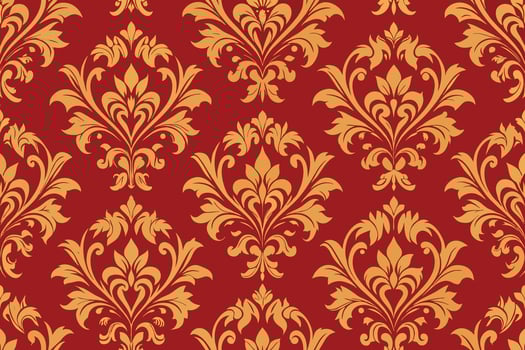 Vintage Damask Seamless Pattern Background vector