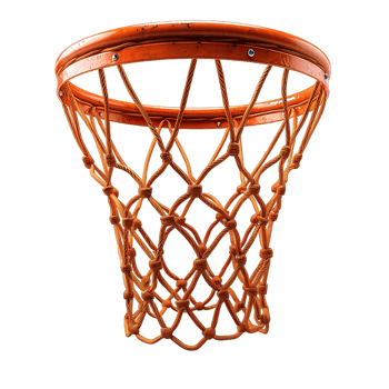 AI generated basketball hoop isolated on transparent background ,generative ai png