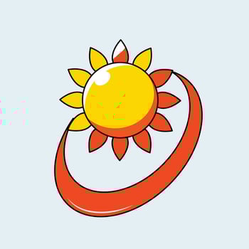 sunflower vector illustration