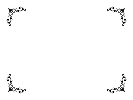 Square Ornamental frame vector border