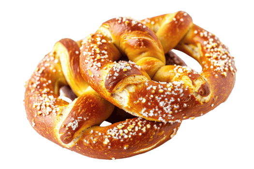 AI generated Delicious Pretzel with a Salted Crust and a Distinctive Isolated on Transparent Background png