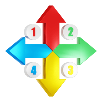 direction arrow 3d icon illustration png