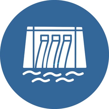 Water Dam Vector Icon