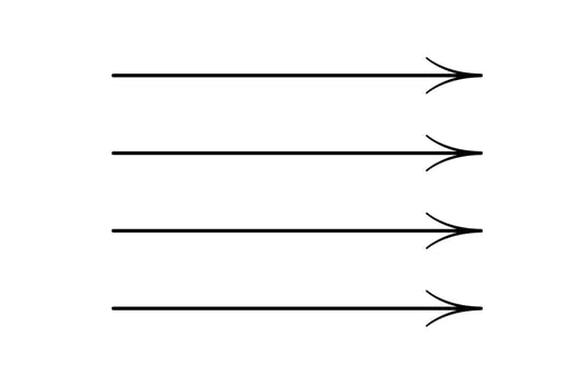 Arrow lines icon. Vector sign isolated on white