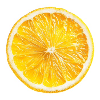 AI generated Lemon slice isolated on transparent background png