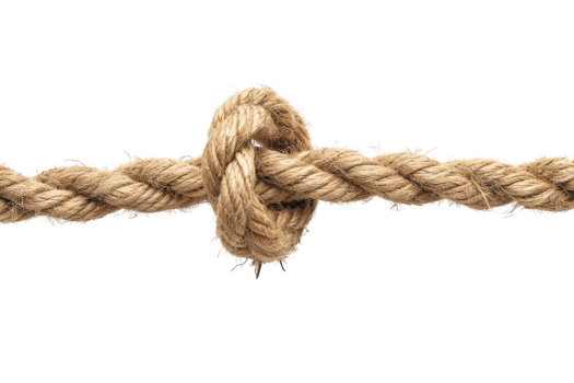 AI generated Rope knot isolated on transparent background png