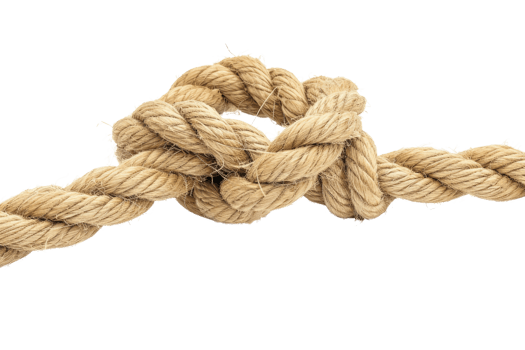 AI generated Rope knot isolated on transparent background png