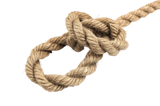 AI generated Rope knot isolated on transparent background png