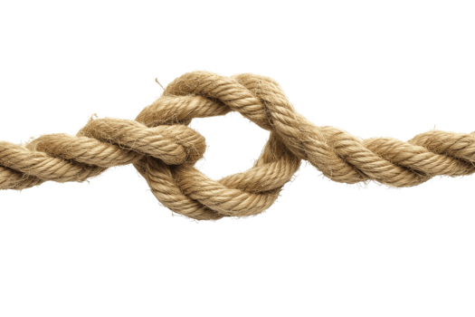 AI generated Rope knot isolated on transparent background png