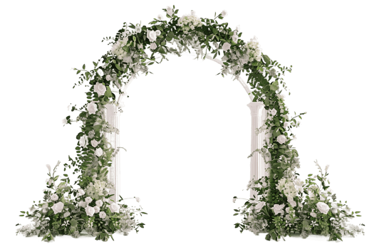 Entrance Arch On Transparent Background. png
