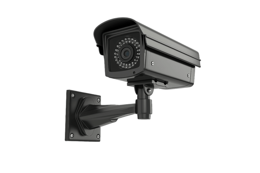 AI generated Cinema Security Cameras On Transparent Background. png