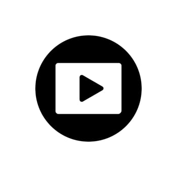 Play video icon vector. Media player illustration sign. Video symbol. Play logo. vector