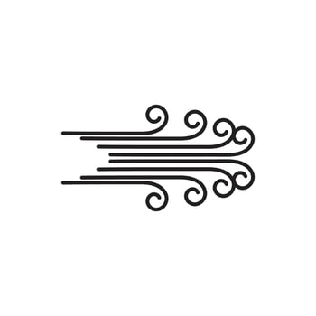 Wind logo vector symbol design