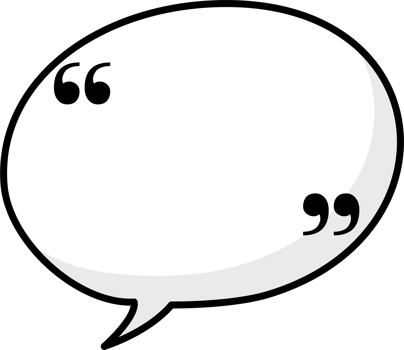 Black and white color speech bubble balloon with quotation marks, icon sticker memo keyword planner text box banner, flat png transparent element design