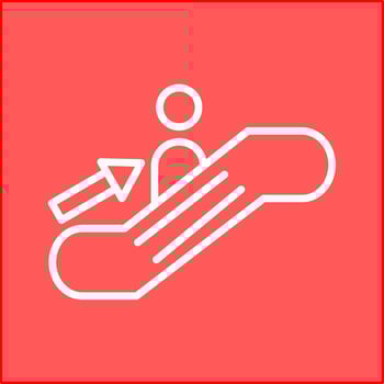 Escalator Vector Icon