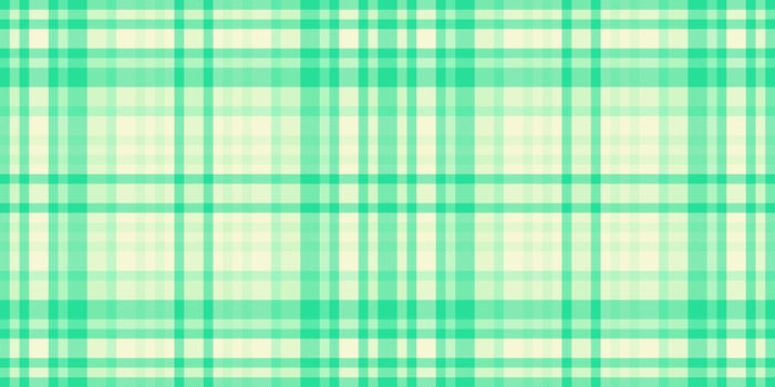 Decorate plaid vector seamless, simplicity tartan pattern fabric. Thin texture textile check background in mint and light colors.