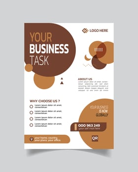 Latest Design Business Flyer or Creative Business Leaflet Wonderful Business Poster vector